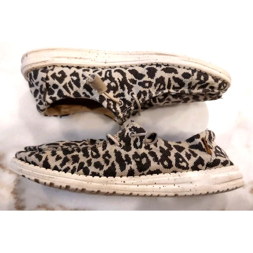 Hey Dude Women's Wendy Woven Cheetah Gray‎ Leopard Size 9 - Picture 9 of 13